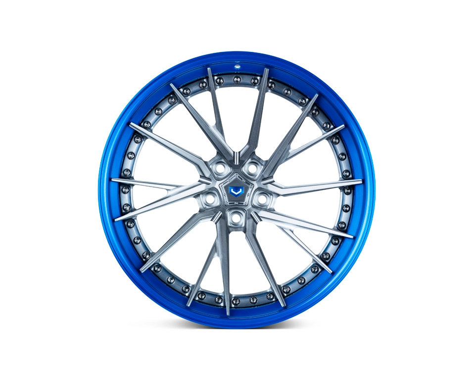 Vossen M-X4T (3-Piece) forged 3-piece wheel - front face view in custom C03-C22 finish