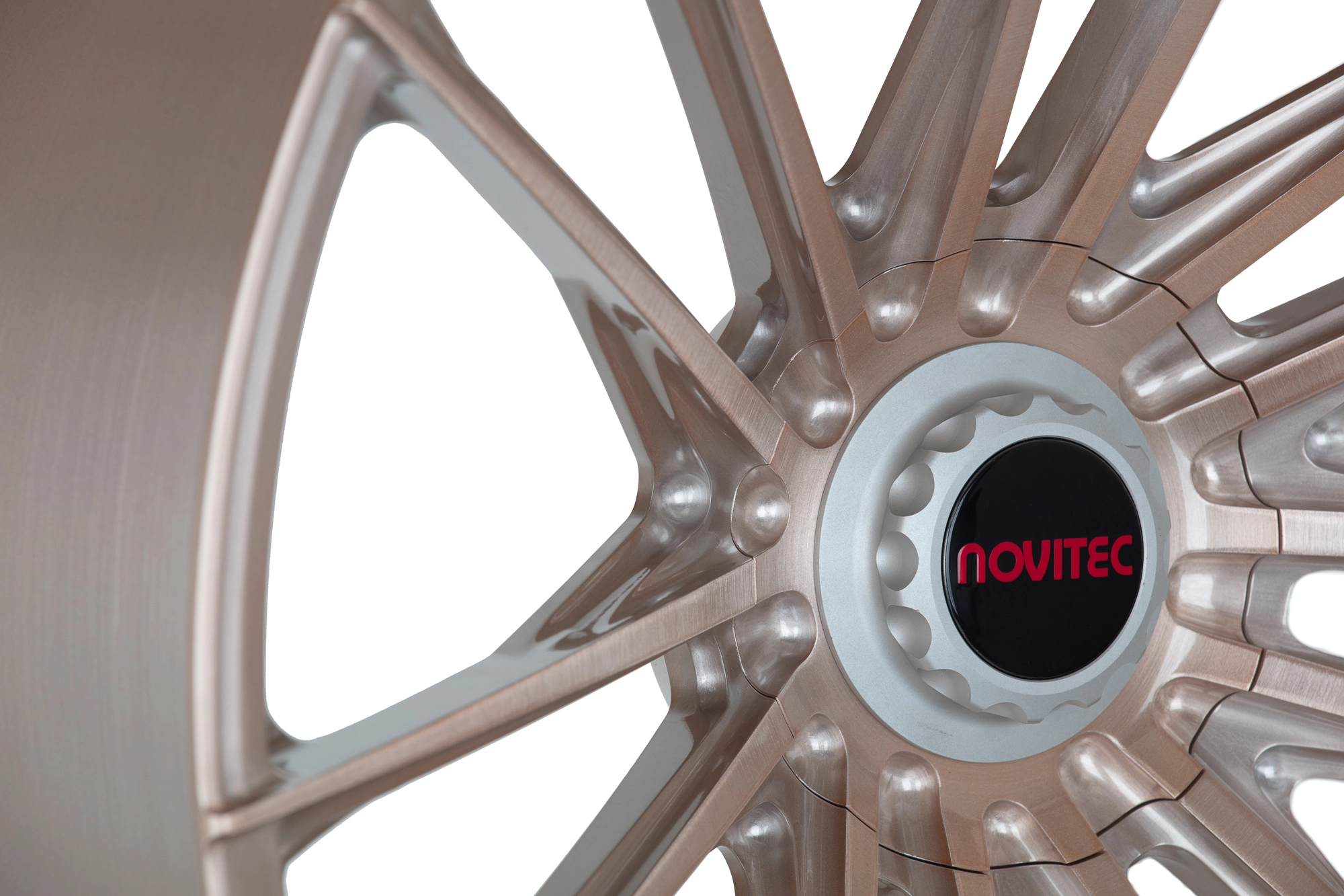 Novitec x Vossen MC3 in Vintage Rose on McLaren 720S - front angle