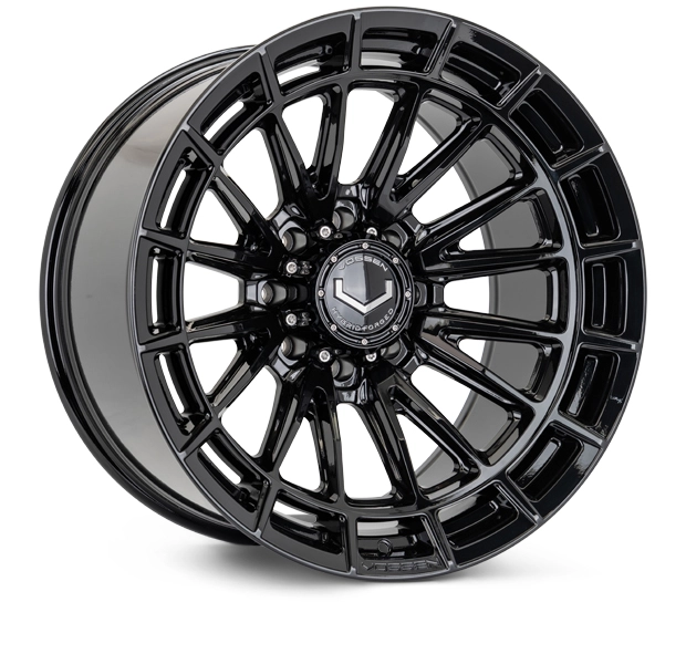 Vossen HFX-5 in Gloss Black finish - 3/4 render