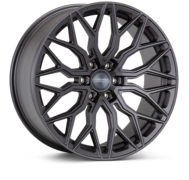 Vossen HF6-3 in Matte Gunmetal finish - 3/4 render
