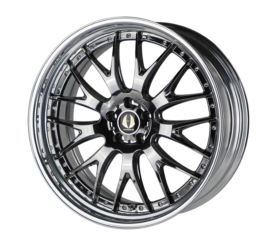 Aimgain GRM in Super Black Chrome finish - 3/4 render
