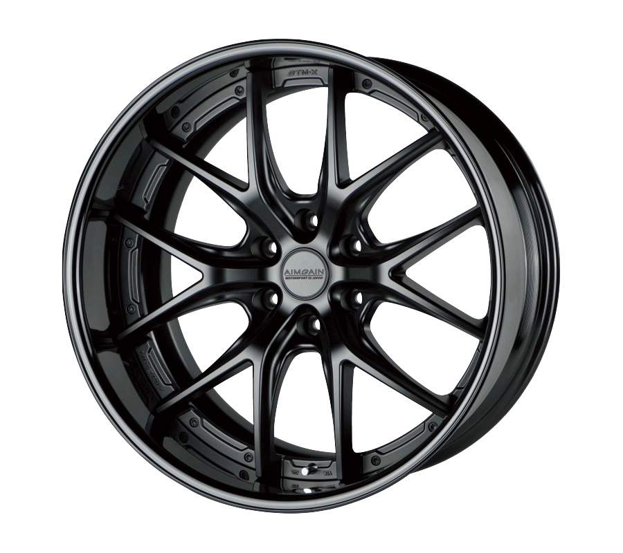 Aimgain GTM X in Semi Gloss Black finish - 3/4 render