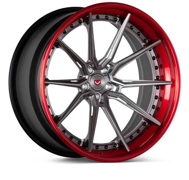 Vossen EVO-2R (3-Piece) in Vossen Red finish