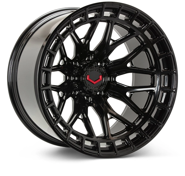 Vossen LCX-02 in Gloss Black finish - 3/4 render