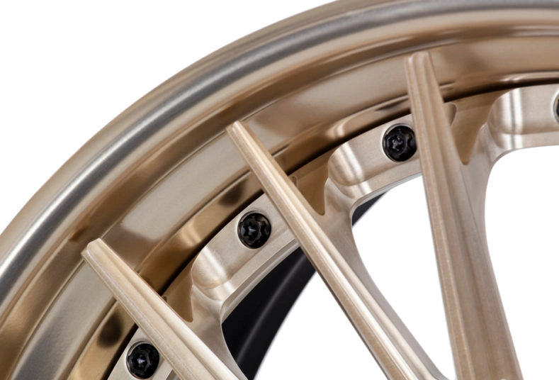 Vossen EVO-6TR 3-piece forged wheel - Vossen Red finish render