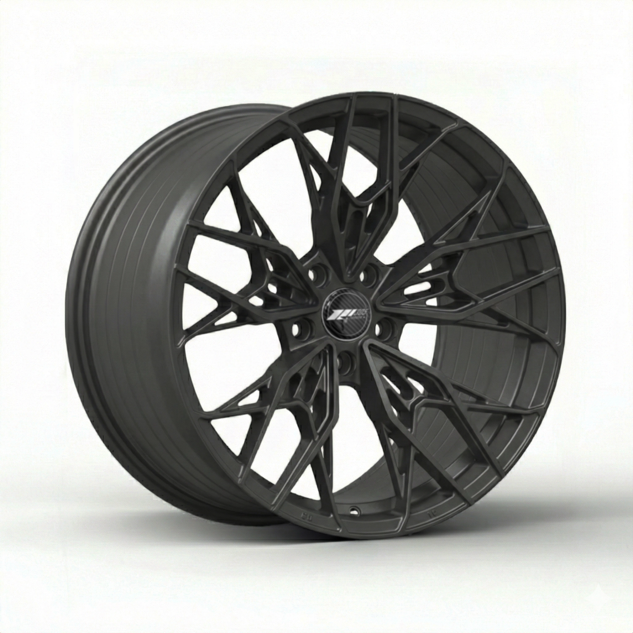 305 Forged FT122 - 3/4 render, Midnight Black finish