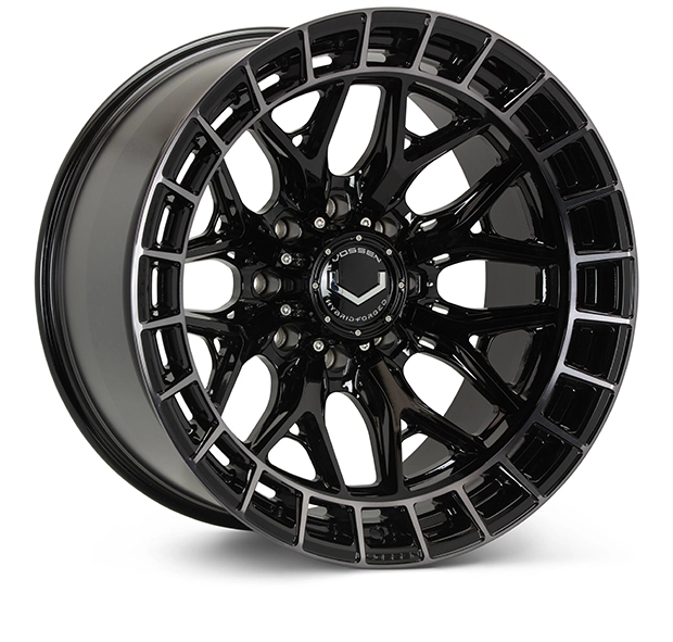 Vossen HFX-1 in Tinted Gloss Black finish - 3/4 render