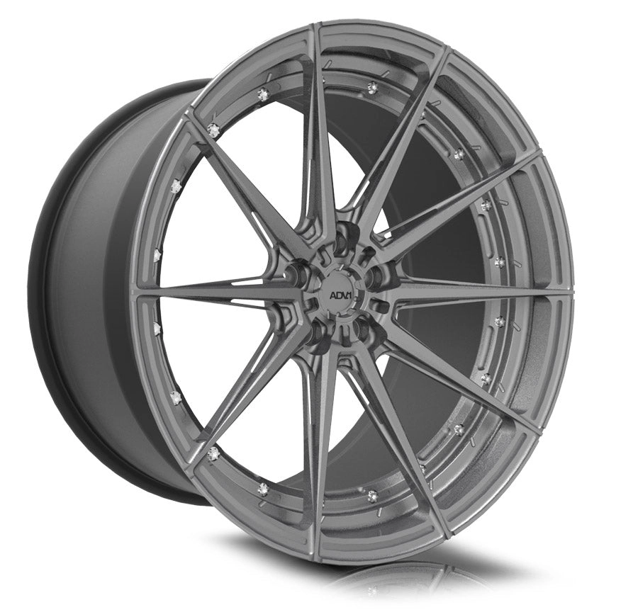 ADV.1 ADV10 M.V2 Advanced Series forged 2-piece wheel - 3/4 angle render