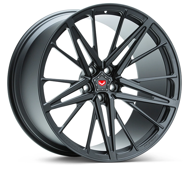 Vossen M-X6 in Satin Black finish - 3/4 render facing right
