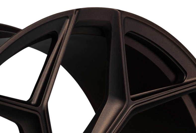 Vossen NL4 in Satin Bronze - spoke and concavity detail
