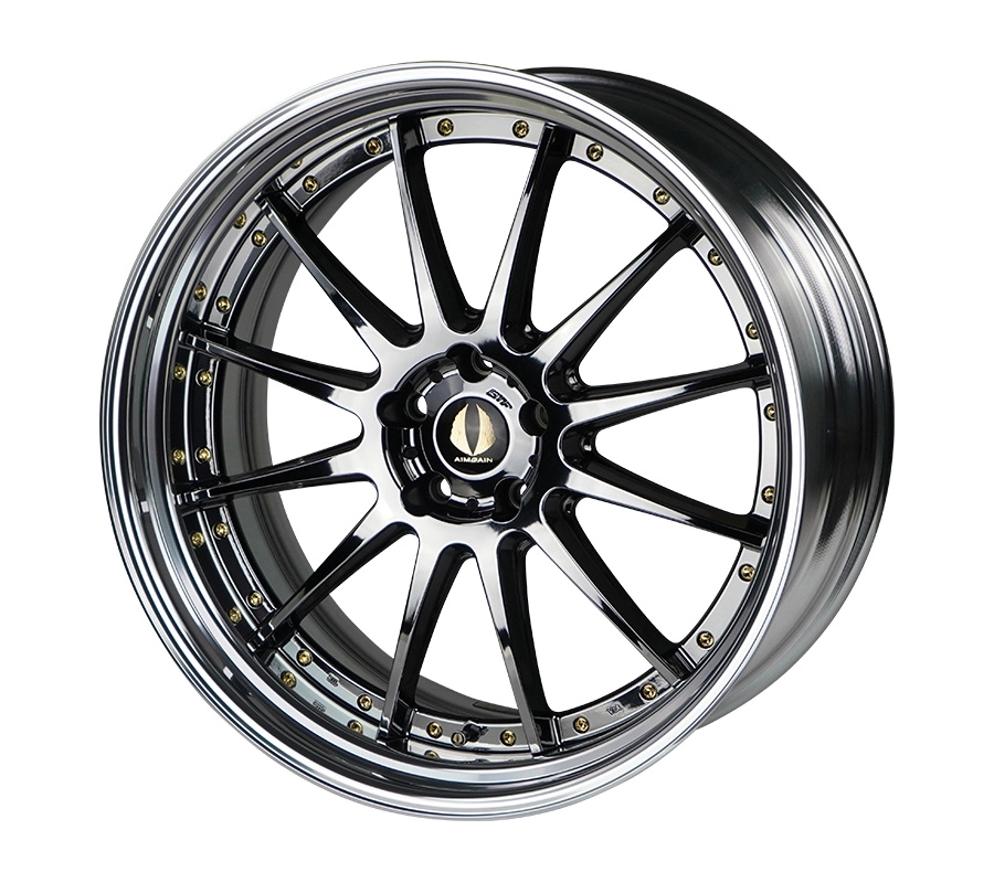 Aimgain GTF in Super Black Chrome finish - 3/4 render