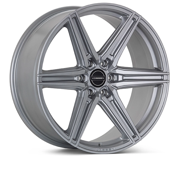 Vossen HF6-2 in Satin Silver finish - 3/4 render