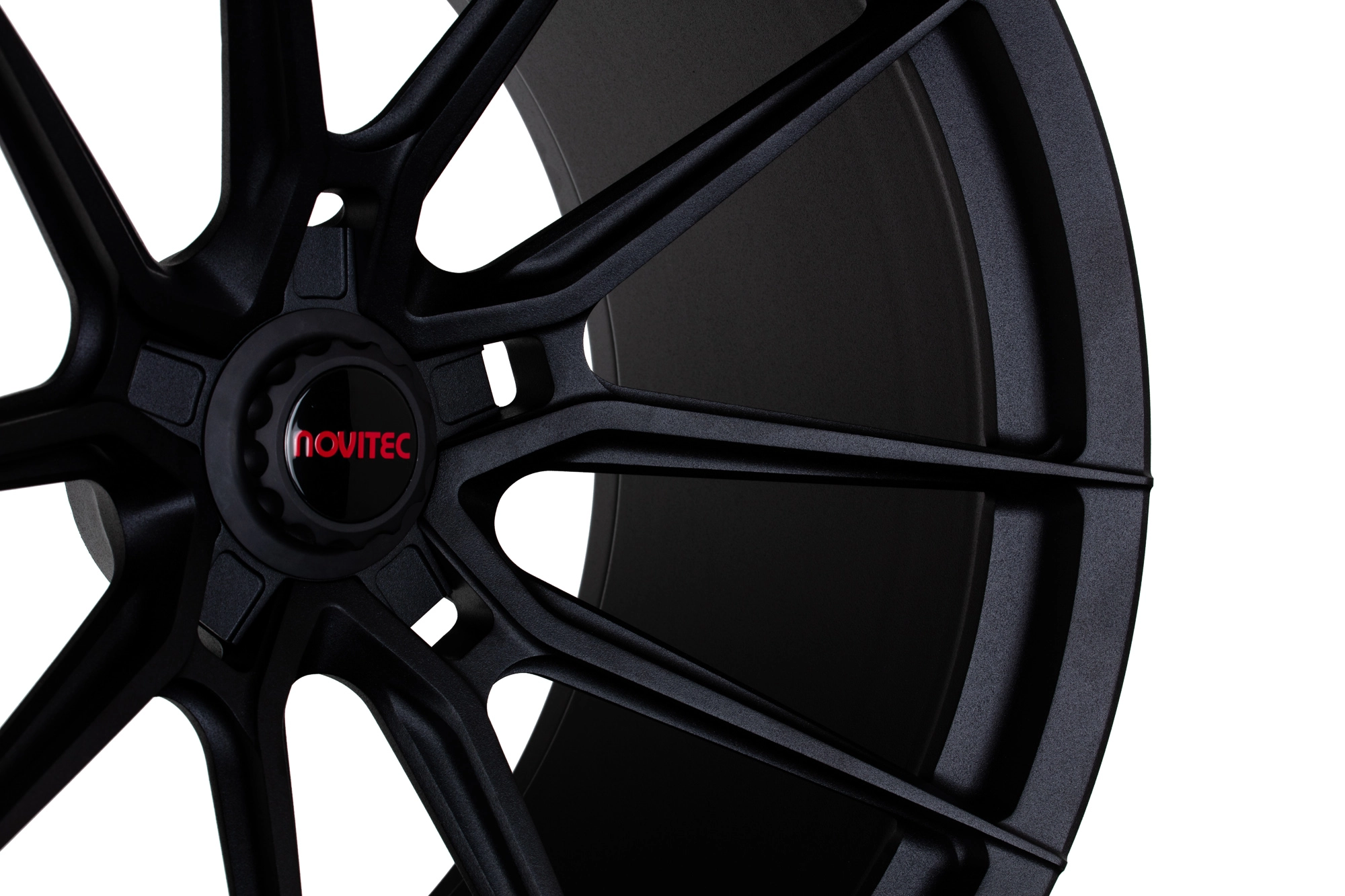 Vossen NF9 in Stealth Grey - spoke taper close-up from Series 21