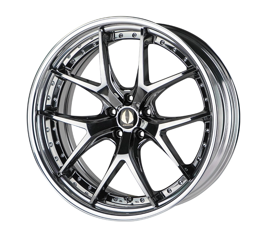 Aimgain GTM-CV in Super Black Chrome finish - 3/4 render