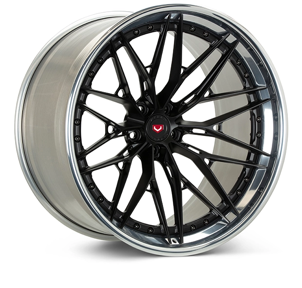 Vossen S21-02 (3-Piece) in Satin Black finish - 3/4 render