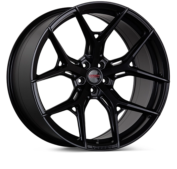 Vossen HF-5 in Satin Black finish - 3/4 render