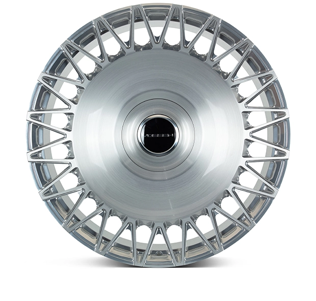 Vossen S17-18 forty-spoke face - flat frontal view, Gloss Clear