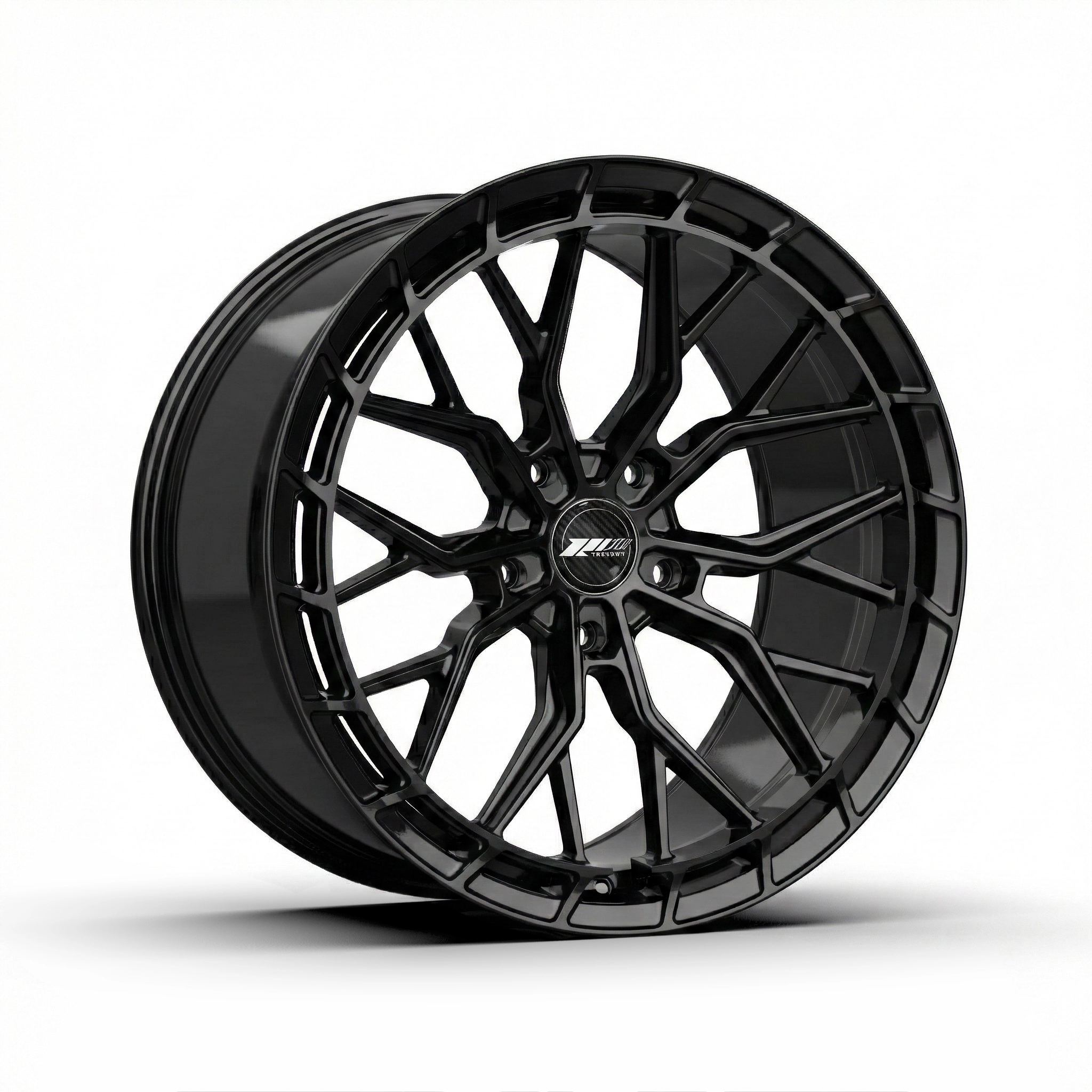 305 Forged FT124 - 3/4 render, Midnight Black finish