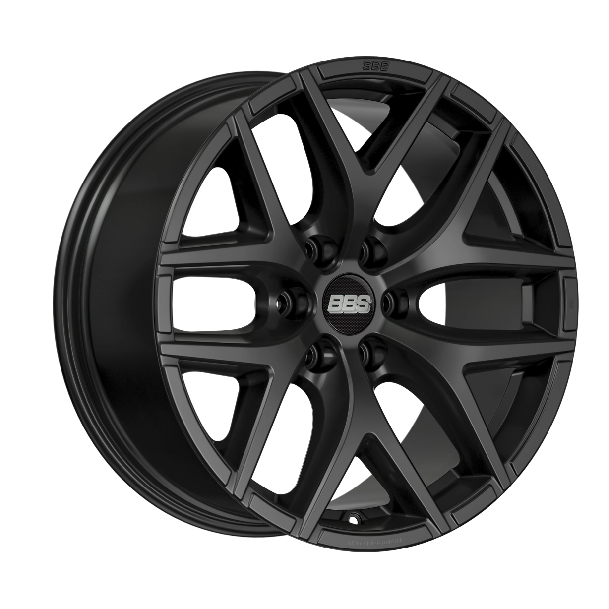 BBS TL-A in Satin Black finish - 3/4 render