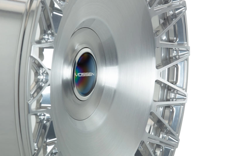 Vossen S17-18 spoke detail - CNC-machined forged aluminum surface
