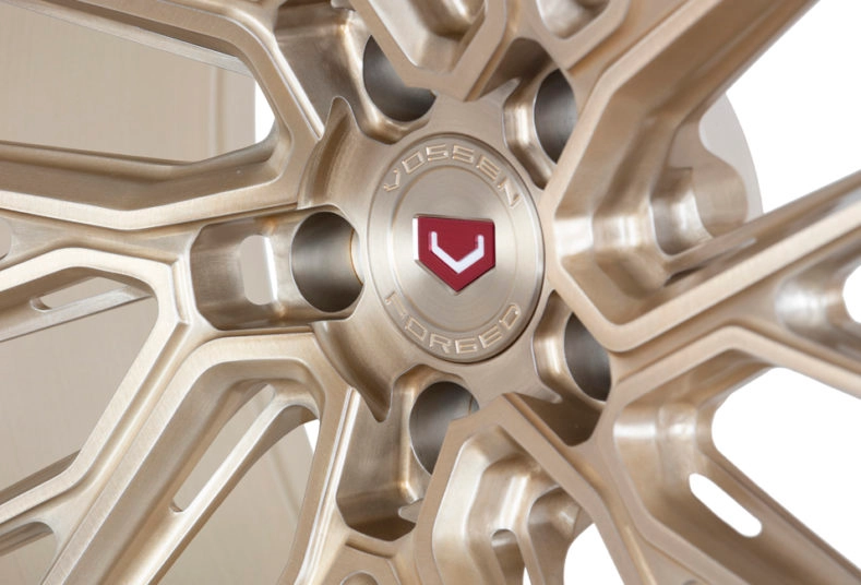Vossen EVO-6T (Monoblock) Patina Gold front face alternative angle