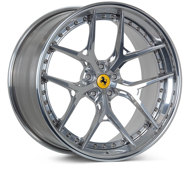 Vossen S21-01 (3-Piece) 3/4 angle render - Gloss Clear facing right