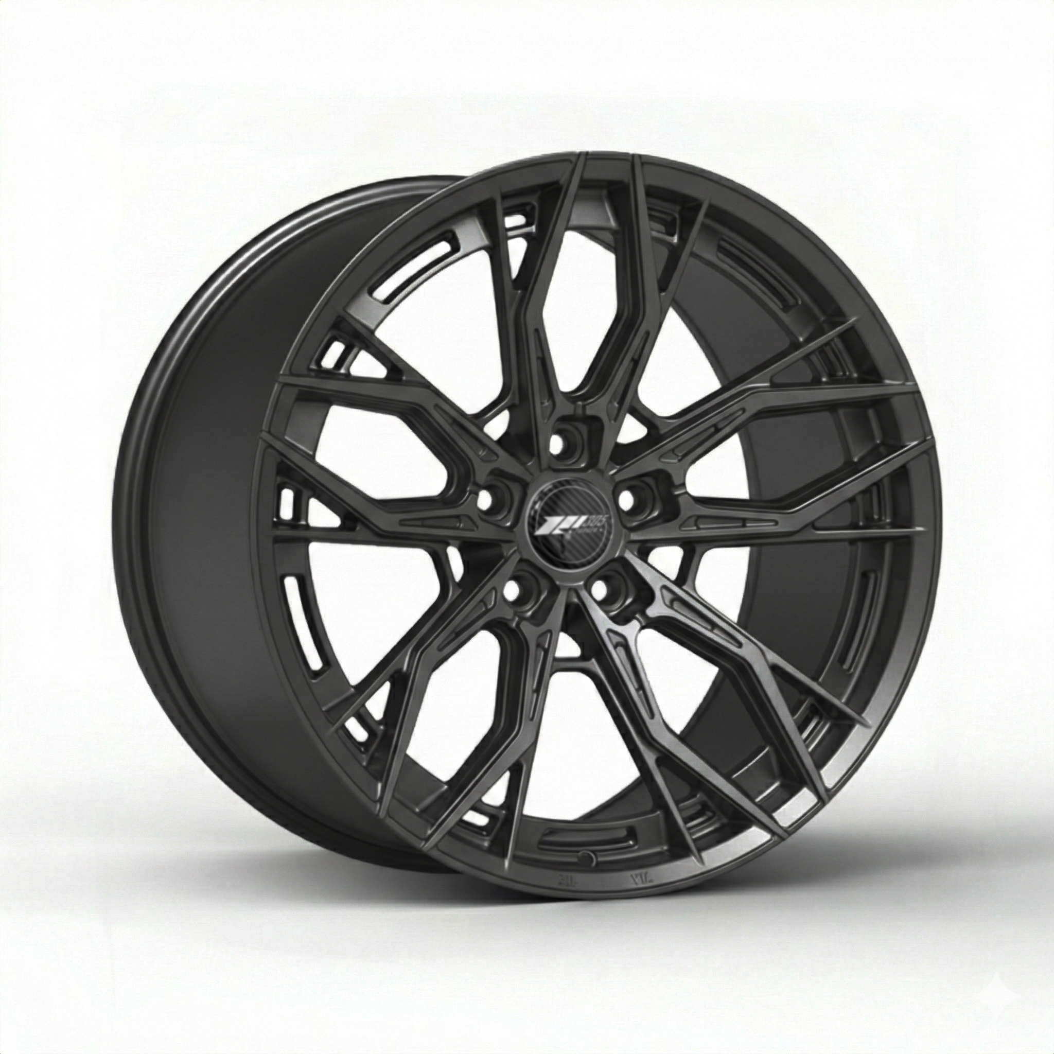 305 Forged FT123 - 3/4 render, Midnight Black finish