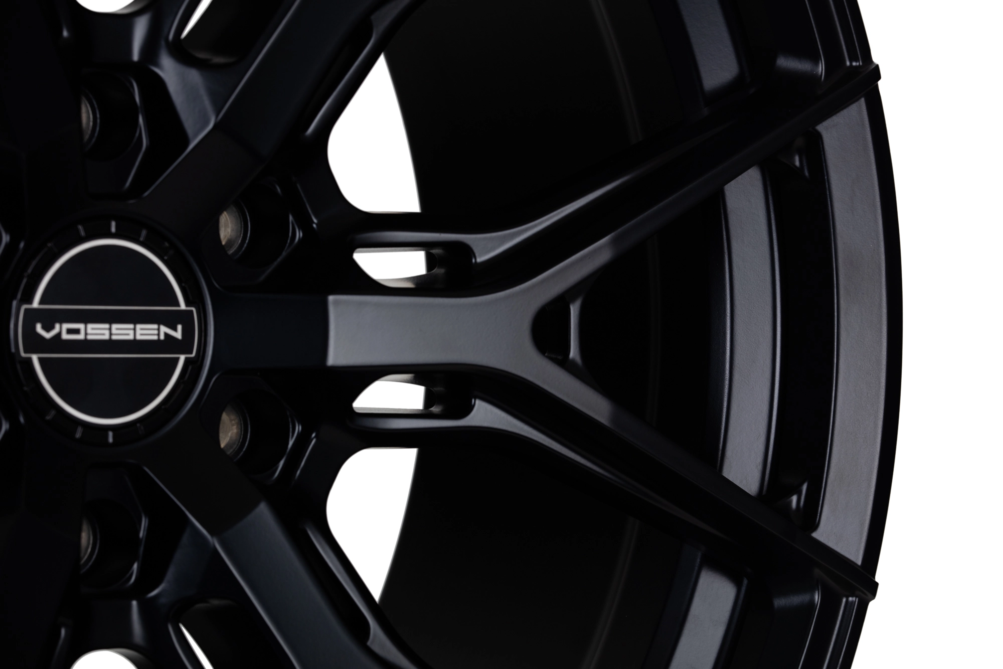 Vossen HF6-4 6-lug flow-formed wheel - 3/4 angle hero render