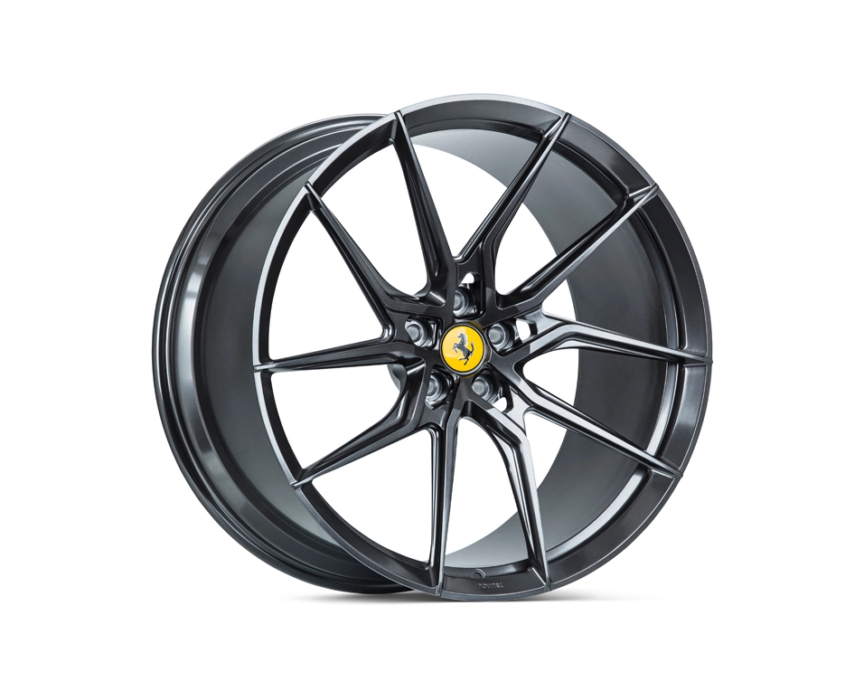 Vossen NF8 Dark Smoke - spoke profile and concavity angle view