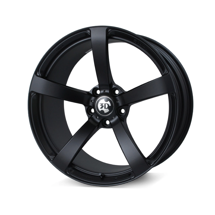 3D Design Type 3 Forged in Matte Black finish - 3/4 render