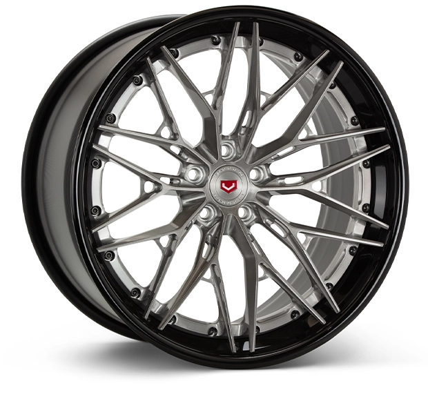 Vossen S21-02 (3-Piece) in Dark Smoke finish - 3/4 render