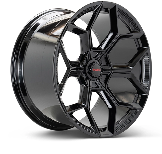 Vossen NL5 in Gloss Black finish - 3/4 render