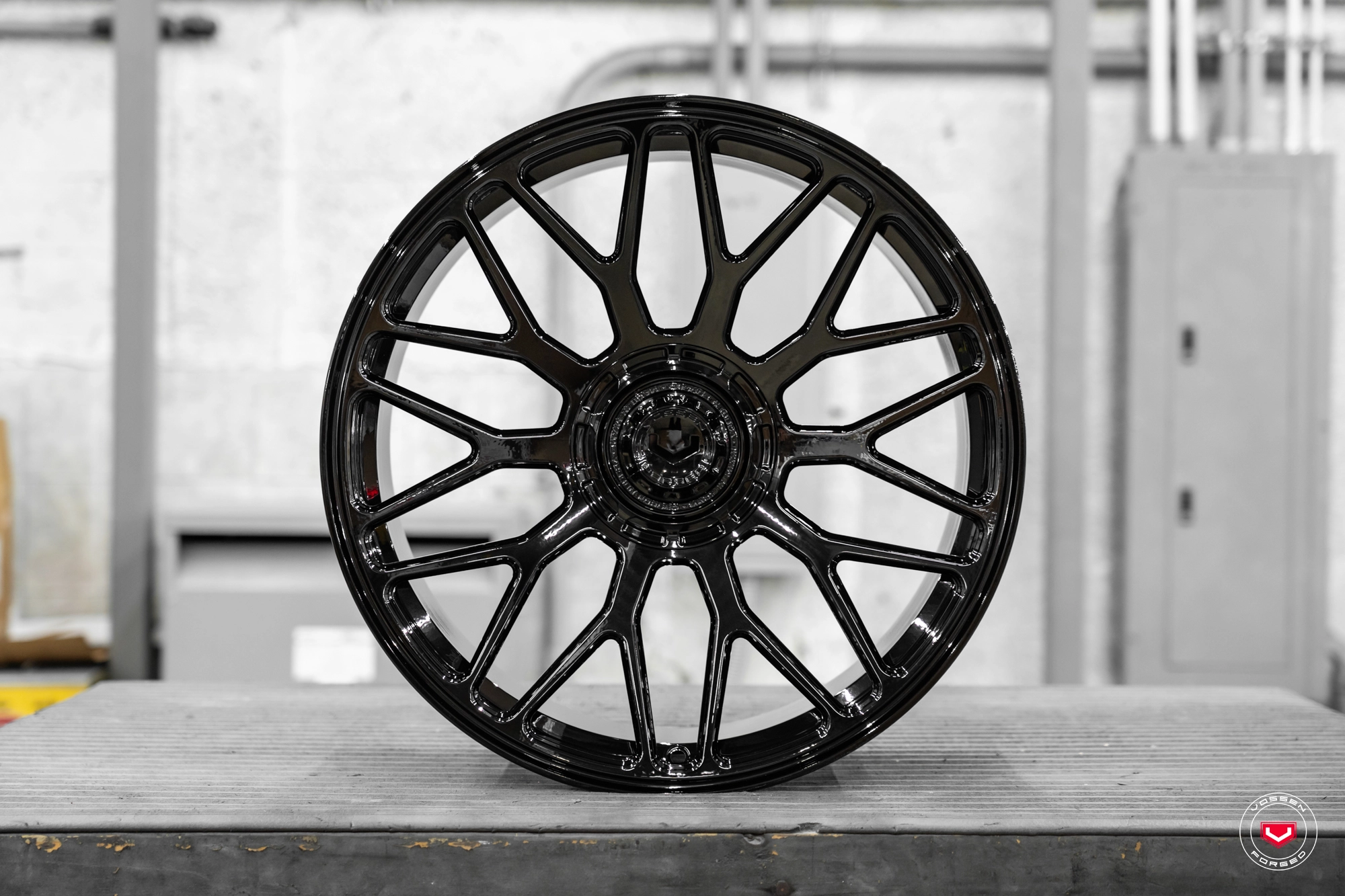 Vossen GEN-03 (Monoblock) in Gloss Black finish - 3/4 render