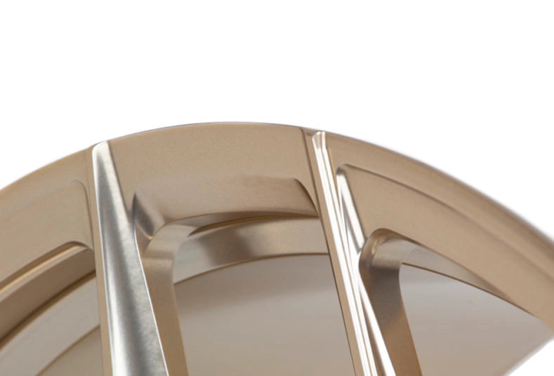 Vossen EVO-4 forged monoblock wheel in Patina Gold - front face view