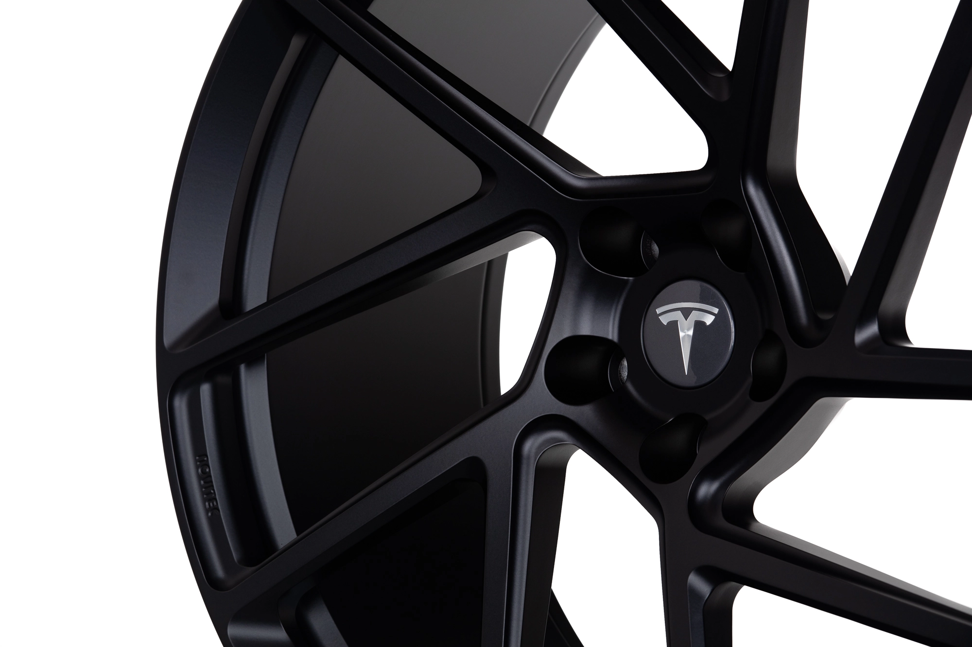 Vossen NV2 in Satin Black - 3/4 render facing right