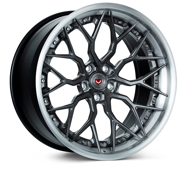 Vossen S17-01 (3-Piece) in Dark Smoke finish - 3/4 render facing right