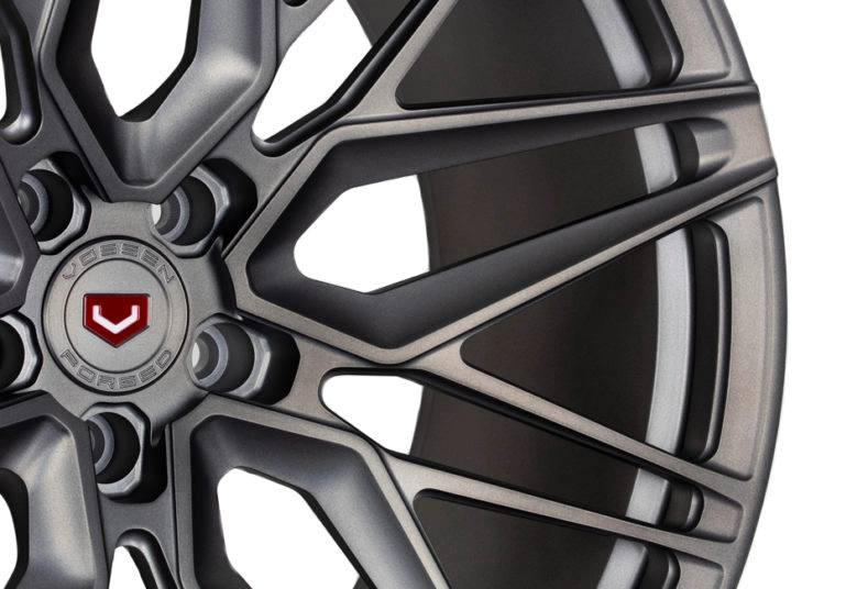 Vossen EVO-5 (Monoblock) Matte Gunmetal finish - 3/4 angle view