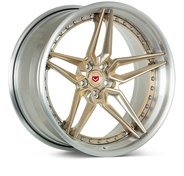 Vossen EVO-1 (3-Piece) in Patina Gold finish - 3/4 render