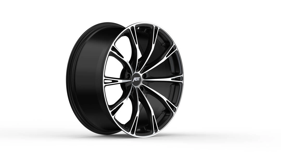 ABT Sportsline SPORT GR in Matte Black with diamond machined spokes - studio render